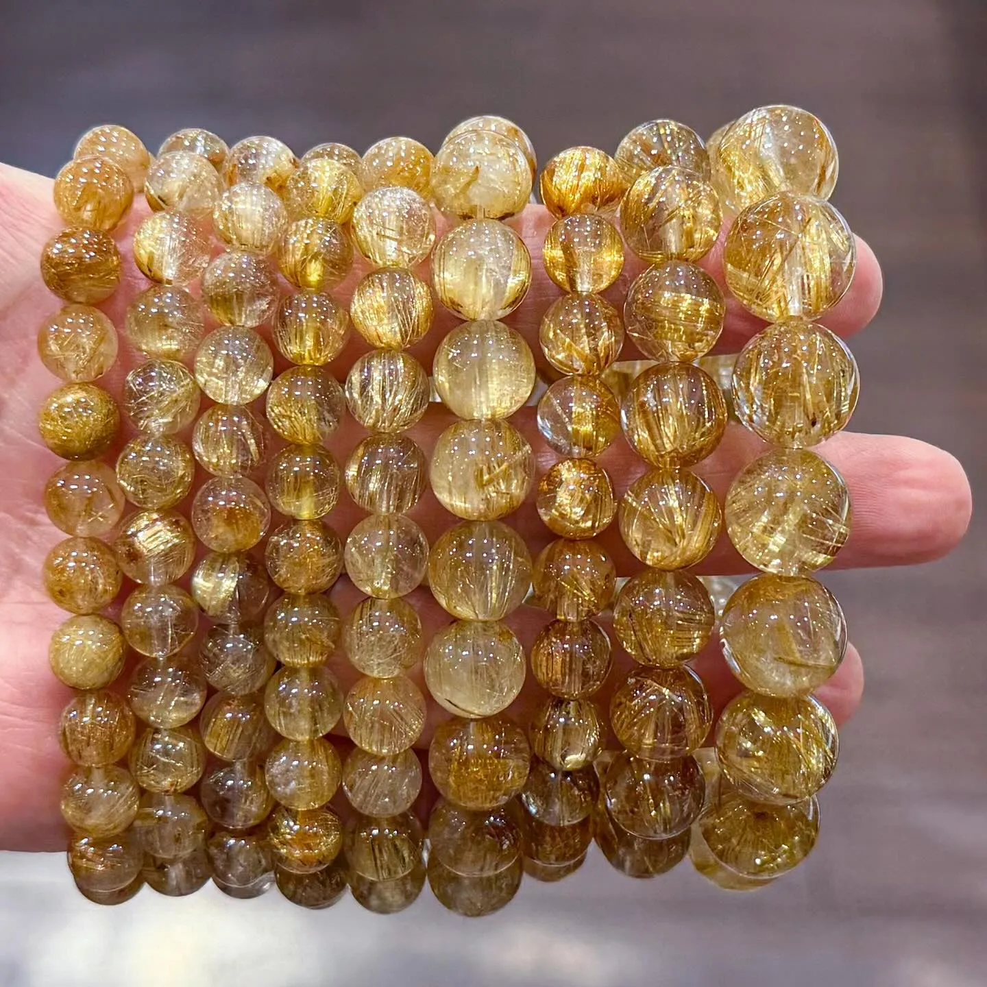 ゴールデンタイチンルチルクォーツ